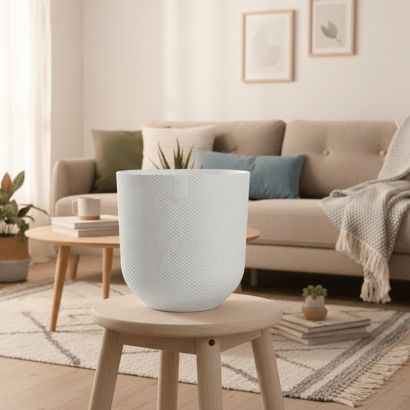 Pot elho Jazz Round wit - D14 x H13-Pot-Planten Magie