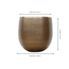 Rowen gold – Ø60 × H62 cm-Pot-plantenmagie