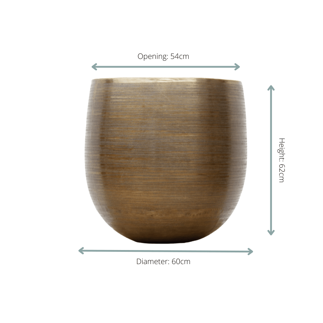 Rowen gold – Ø60 × H62 cm-Pot-plantenmagie