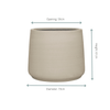 Jumbo Patt Beige Washed - D73 x H61-Pot-plantenmagie