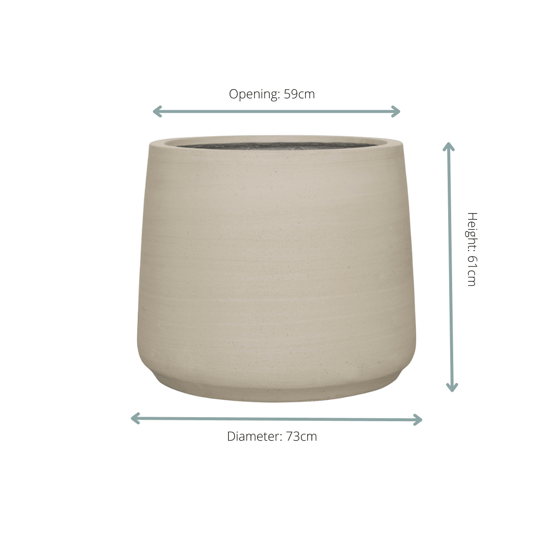 Jumbo Patt Beige Washed - D73 x H61-Pot-plantenmagie