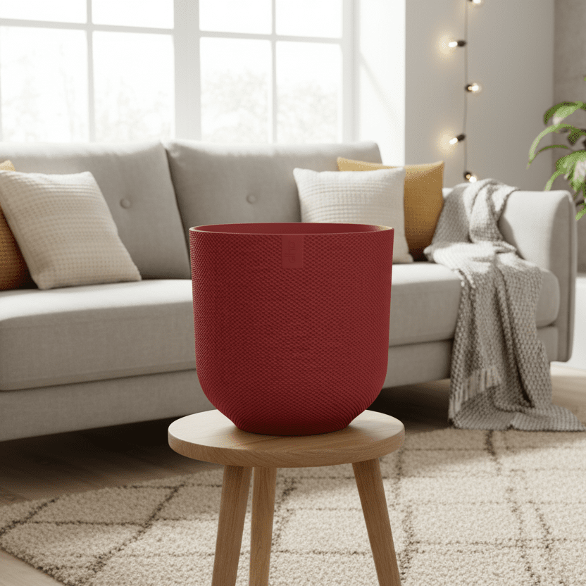 Pot elho Jazz Round tuscan red - D14 x H13-Pot-Planten Magie