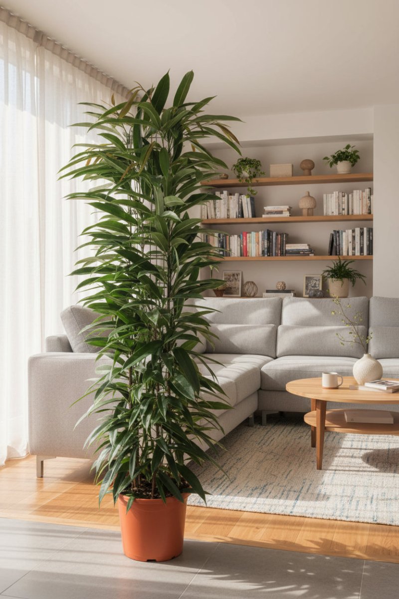 Ficus Alii King zuil - 150 cm - ø29 - Plant - plantenmagie