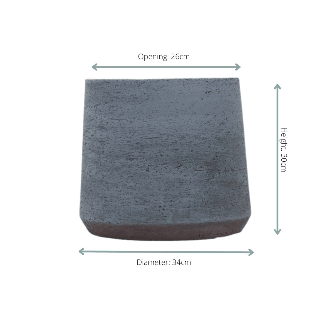 Pot Aniek antraciet - D34 x H30-Pot-Planten Magie