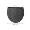 Pot Orb Black Washed - D32 x H28-Pot-Planten Magie