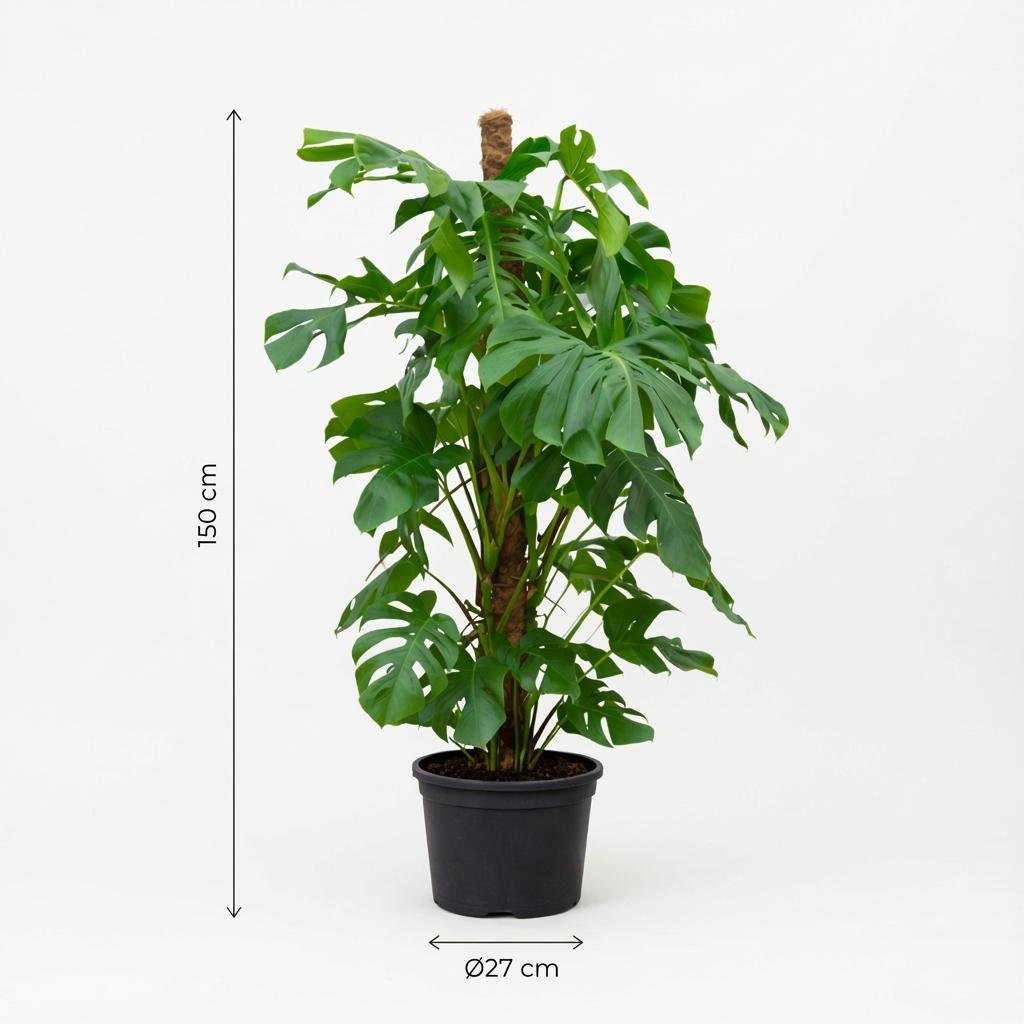 Monstera Deliciosa XXL - 145cm - ⌀27 - Plant - plantenmagie