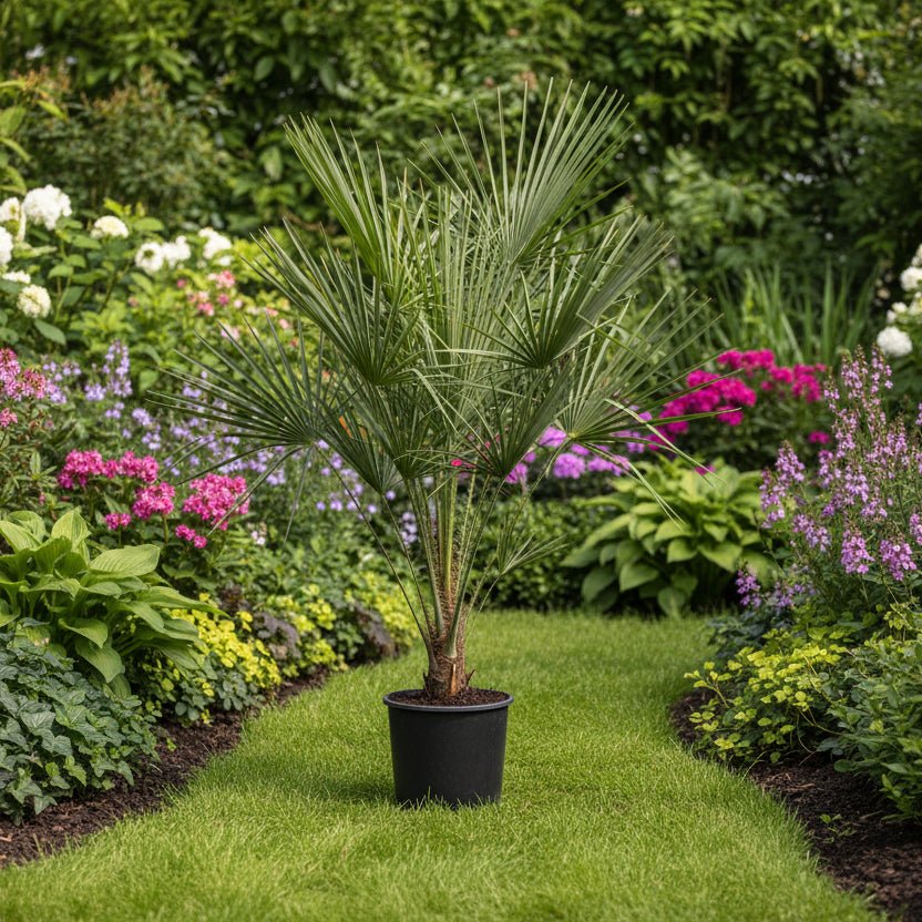 Chamaerops Humilis op stam 160 cm Ø24 cm - Plant - plantenmagie
