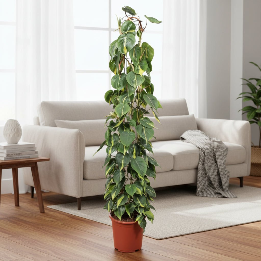 Philodendron Scandens Brasil gaasrek - 160 cm - ø27 - Plant - plantenmagie
