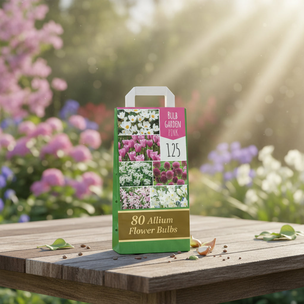bloembollen allium mix in cadeauverpakking
